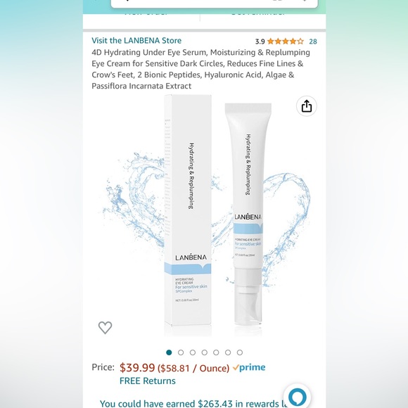 BRAND NEW UNDER EYE SERUM FOR SENSITIVE SKIN - Picture 4 of 4